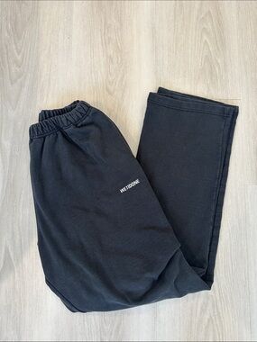 WE11DONE Men’s Black Logo Sweat Joggers Size M